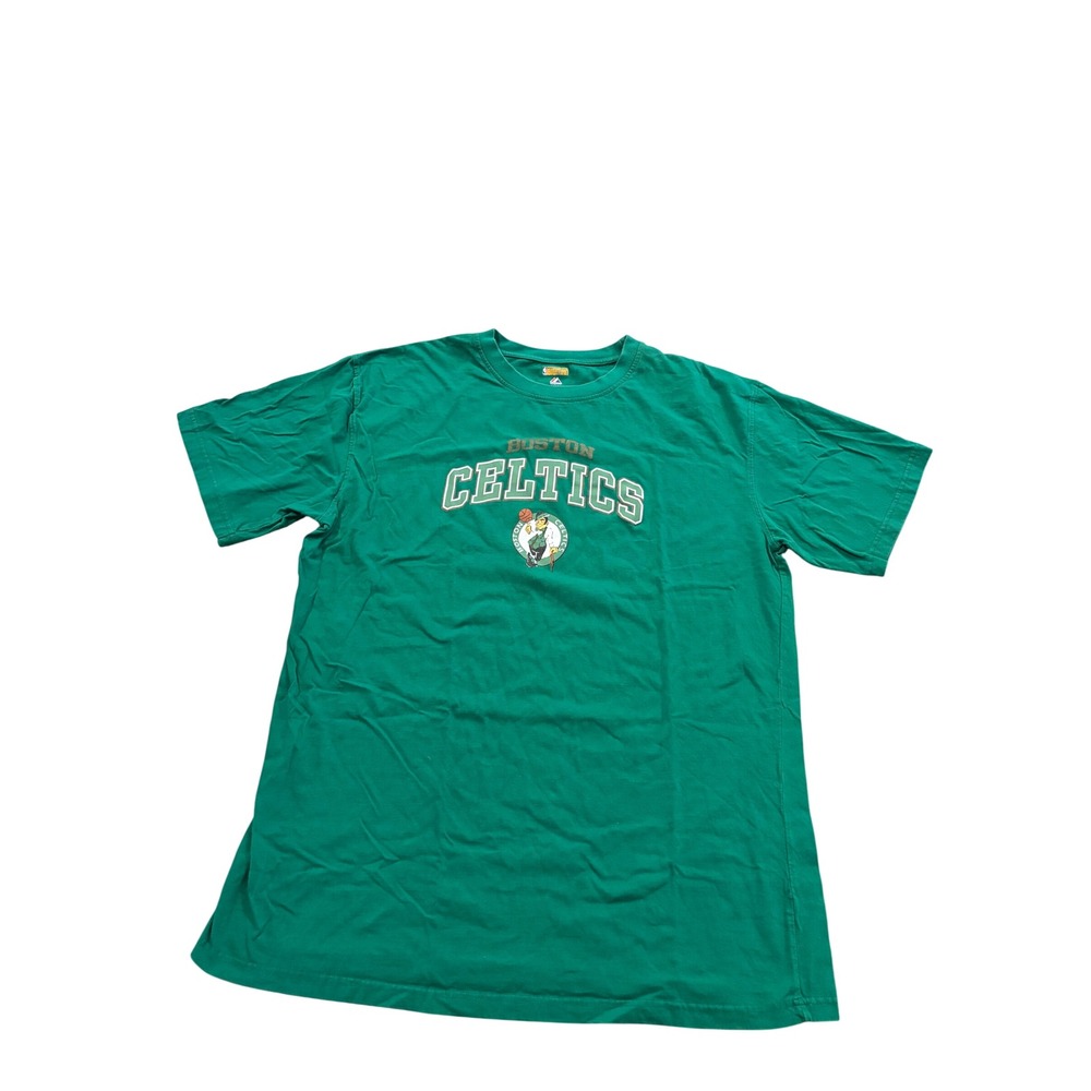 Majestic Boston Celtics Men 2XT Green NBA Big & Tall Graphic T-Shirt 100% Cotton